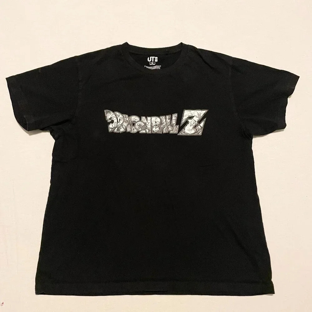 Uniqlo Dragonball Z Mens T Shirt Size XL Graphic Black Anime
